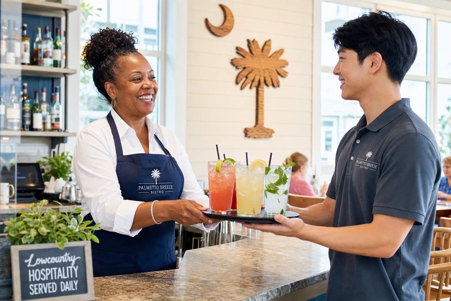 Spanish-speaking restaurant team using bilingual South Carolina alcohol server training